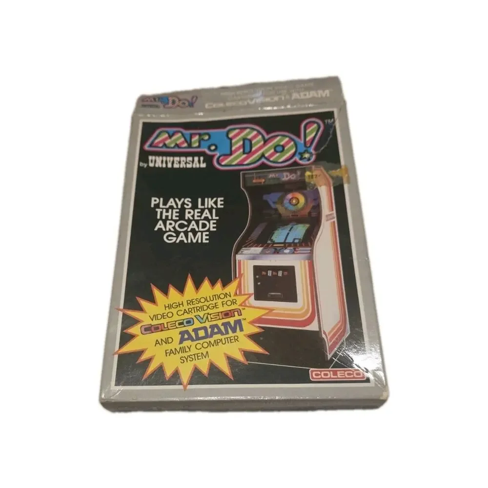 Mr Do! Colecovision Vintage Video Game Pack With Original Box Adams Computer